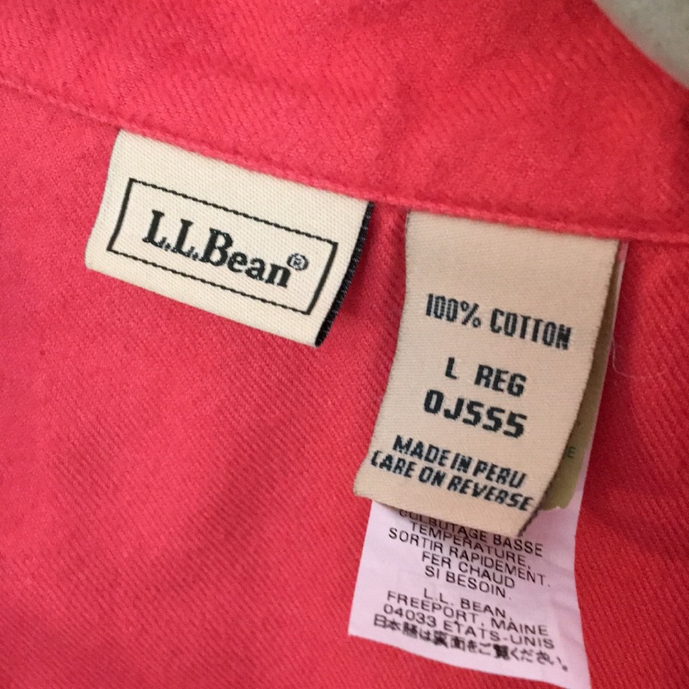 L.L. Bean 100% Cotton Fleece Pajama Lounge Wear Pants Set Woman’s Large 12/14/16 - Picture 5 of 17